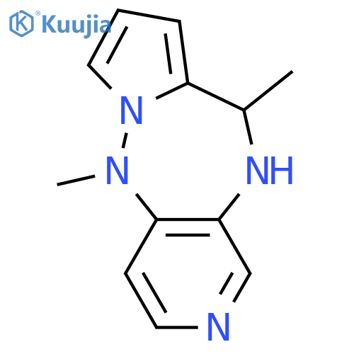 10,11-dihydro-5,10-dimethyl-5H-Pyrido[3,4-f]pyrrolo[1,2-b][1,2,5]triazepine structure