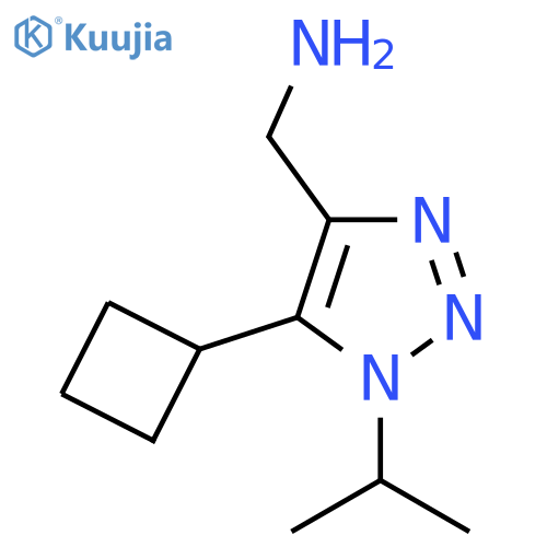 5-cyclobutyl-1-(propan-2-yl)-1H-1,2,3-triazol-4-ylmethanamine structure