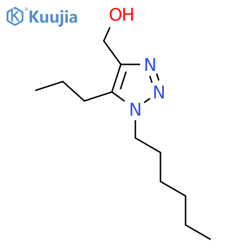 (1-hexyl-5-propyl-1H-1,2,3-triazol-4-yl)methanol structure