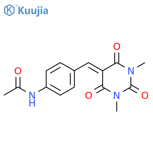 Acetamide,N-[4-[(tetrahydro-1,3-dimethyl-2,4,6-trioxo-5(2H)-pyrimidinylidene)methyl]phenyl]- structure