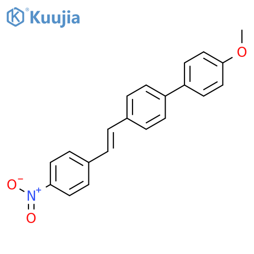 1,1'-BIPHENYL, 4-METHOXY-4'-[2-(4-NITROPHENYL)ETHENYL]- structure
