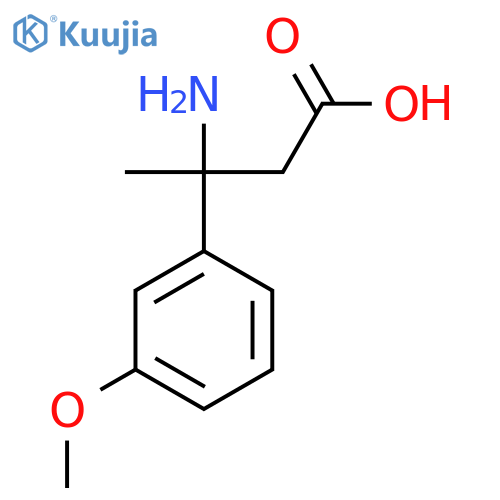 3-Amino-3-(3-methoxyphenyl)butanoic acid structure