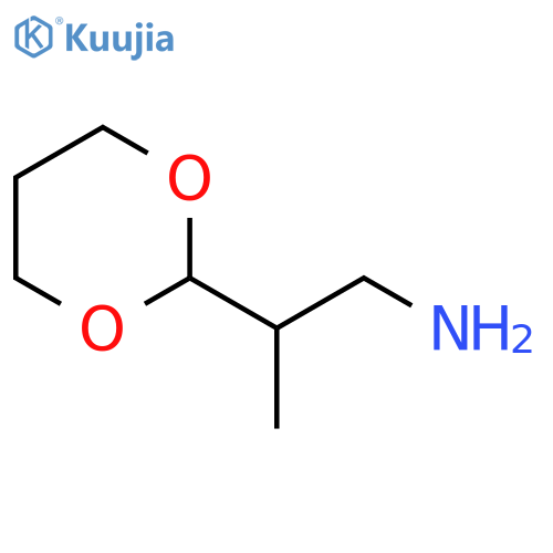 2-(1,3-Dioxan-2-yl)propan-1-amine structure