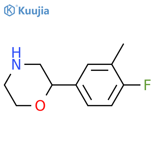 2-(4-fluoro-3-methylphenyl)morpholine structure