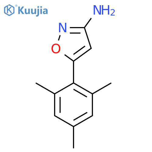 5-(2,4,6-trimethylphenyl)-1,2-oxazol-3-amine structure