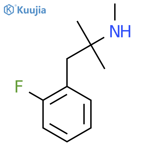 1-(2-fluorophenyl)-2-methylpropan-2-yl(methyl)amine structure