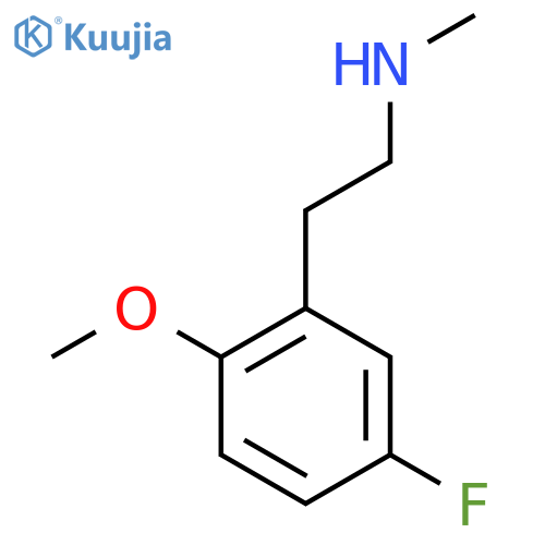 2-(5-fluoro-2-methoxyphenyl)ethyl(methyl)amine structure