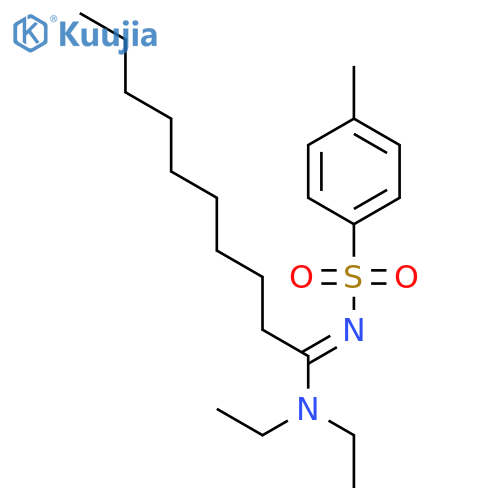 Decanimidamide, N,N-diethyl-N'-[(4-methylphenyl)sulfonyl]- structure