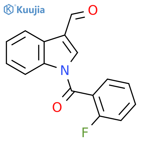 1-(2-Fluorobenzoyl)-1H-indole-3-carbaldehyde structure