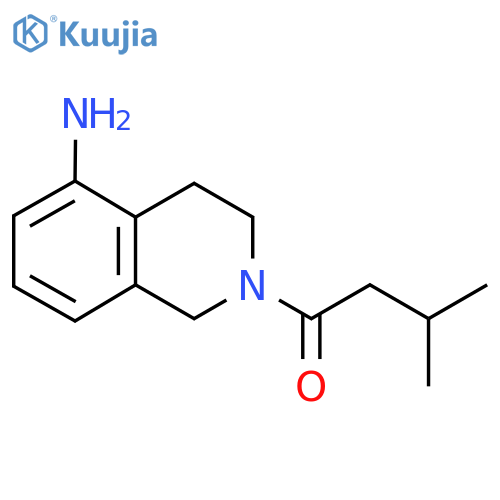 1-(5-Amino-1,2,3,4-tetrahydroisoquinolin-2-yl)-3-methylbutan-1-one structure