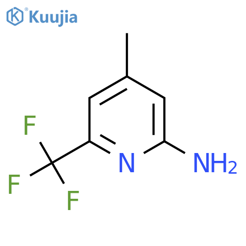2-Pyridinamine, 4-methyl-6-(trifluoromethyl)- structure