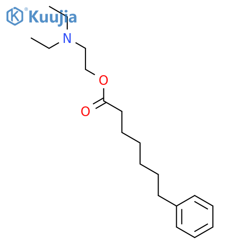 Benzeneheptanoic acid, 2-(diethylamino)ethyl ester structure