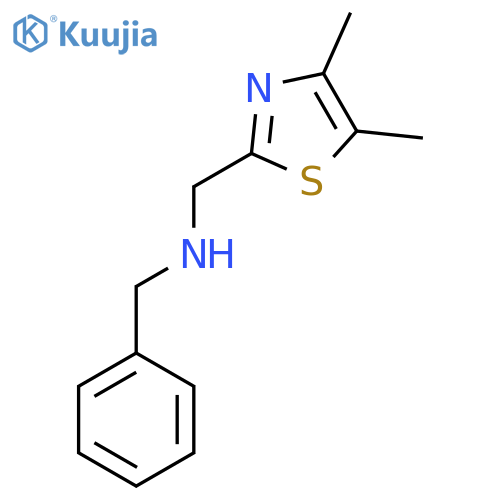 2-Thiazolemethanamine, 4,5-dimethyl-N-(phenylmethyl)- structure