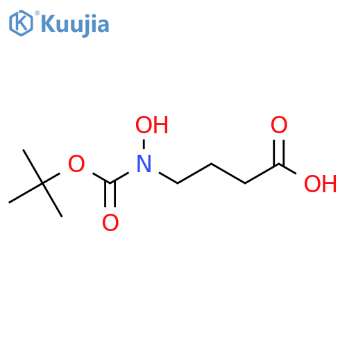 4-{[(Tert-butoxy)carbonyl](hydroxy)amino}butanoic acid structure