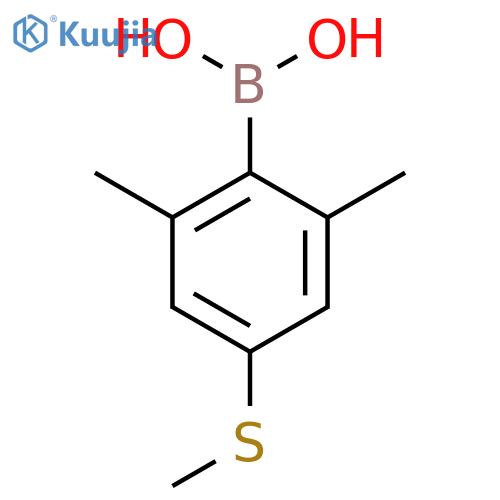 2,6-Dimethyl-4-(methylthio)phenylboronic Acid structure