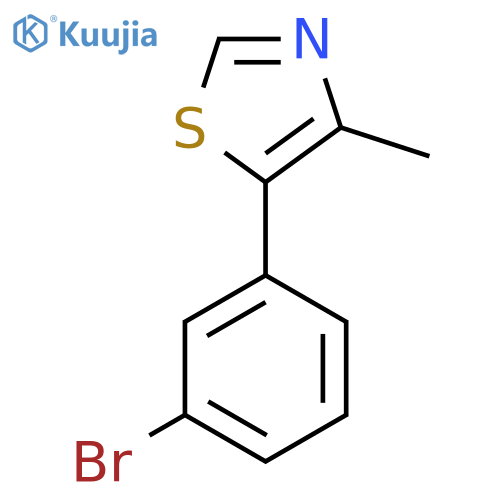 5-(3-Bromophenyl)-4-methyl-1,3-thiazole structure