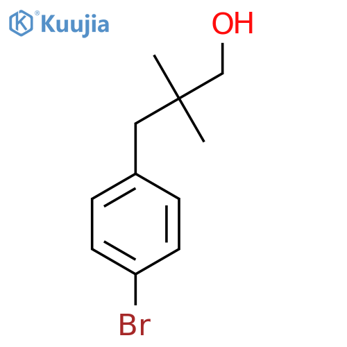 3-(4-Bromophenyl)-2,2-dimethylpropan-1-ol structure