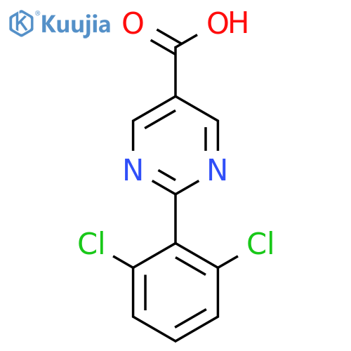 2-(2,6-Dichlorophenyl)pyrimidine-5-carboxylic acid structure