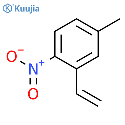 2-ethenyl-4-methyl-1-nitrobenzene structure