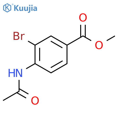 Methyl 4-acetamido-3-bromobenzoate structure