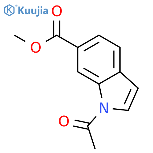 Methyl 1-acetyl-1H-indole-6-carboxylate structure