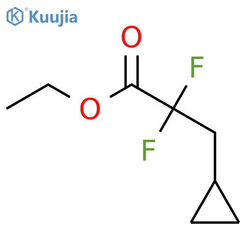 ethyl 3-cyclopropyl-2,2-difluoropropanoate structure