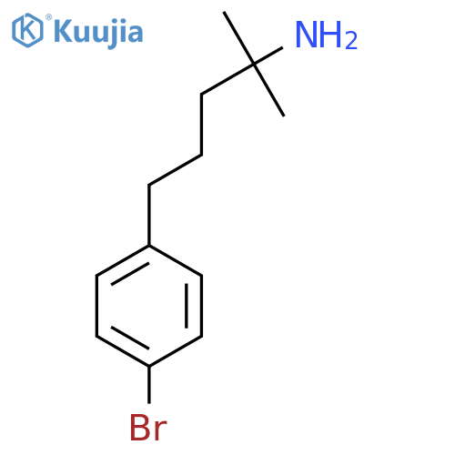 5-(4-Bromophenyl)-2-methylpentan-2-amine structure
