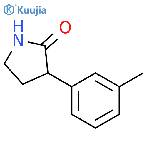 3-(3-methylphenyl)pyrrolidin-2-one structure