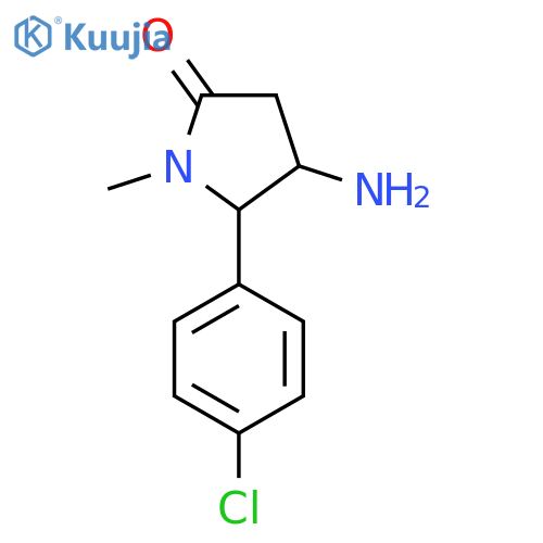 4-Amino-5-(4-chlorophenyl)-1-methylpyrrolidin-2-one structure