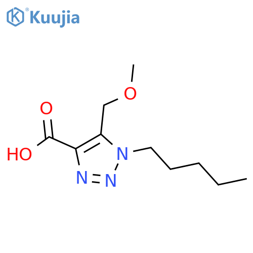 5-(methoxymethyl)-1-pentyl-1H-1,2,3-triazole-4-carboxylic acid structure