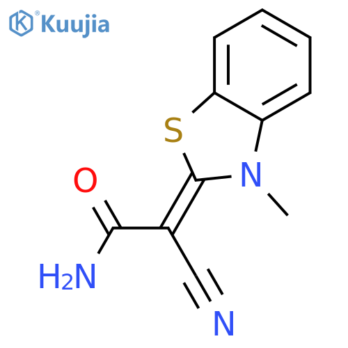 Acetamide,2-cyano-2-(3-methyl-2(3H)-benzothiazolylidene)- structure
