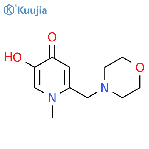 5-Hydroxy-1-methyl-2-(morpholin-4-ylmethyl)pyridin-4(1H)-one structure