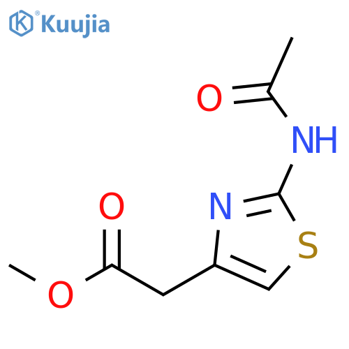 methyl 2-(2-acetamido-1,3-thiazol-4-yl)acetate structure