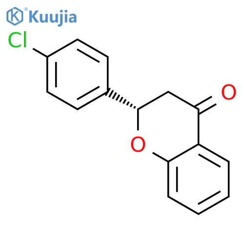 4H-1-Benzopyran-4-one, 2-(4-chlorophenyl)-2,3-dihydro-, (2S)- structure