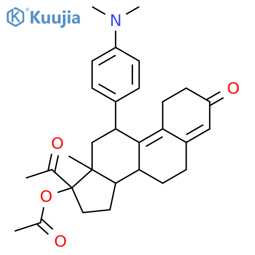 Ulipristal acetate structure