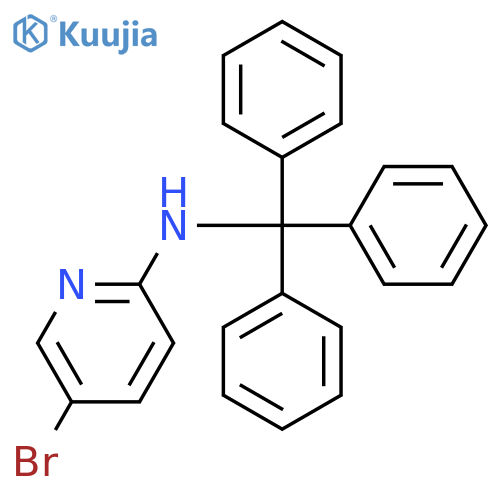 5-bromo-N-tritylpyridin-2-amine structure