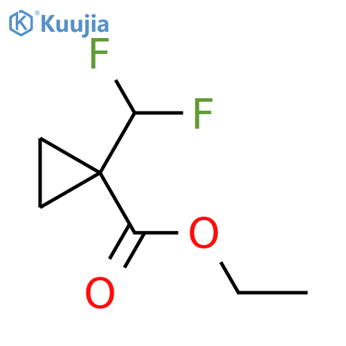 Ethyl 1-(difluoromethyl)cyclopropane-1-carboxylate structure
