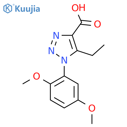 1-(2,5-Dimethoxyphenyl)-5-ethyl-1H-1,2,3-triazole-4-carboxylicacid structure