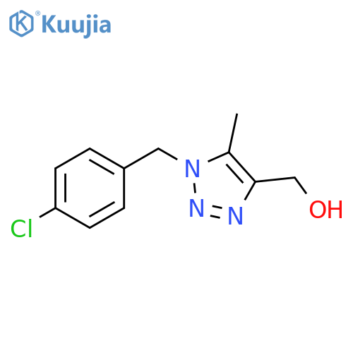 {1-(4-chlorophenyl)methyl-5-methyl-1H-1,2,3-triazol-4-yl}methanol structure