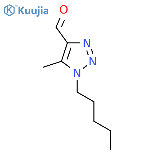 5-methyl-1-pentyl-1H-1,2,3-triazole-4-carbaldehyde structure