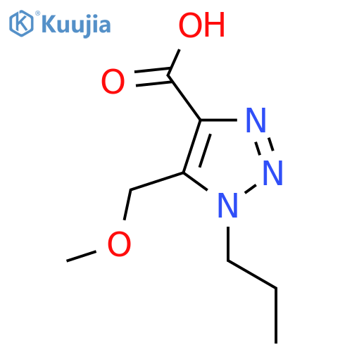 5-(methoxymethyl)-1-propyl-1H-1,2,3-triazole-4-carboxylic acid structure