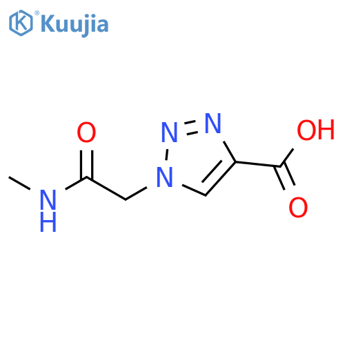 1-(2-(methylamino)-2-oxoethyl)-1H-1,2,3-triazole-4-carboxylic acid structure