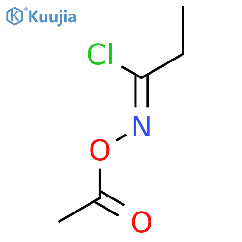 Propanimidoyl chloride,N-(acetyloxy)- structure