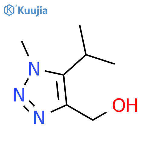 1-methyl-5-(propan-2-yl)-1H-1,2,3-triazol-4-ylmethanol structure