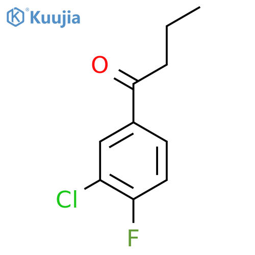 3'-Chloro-4'-fluorobutyrophenone structure