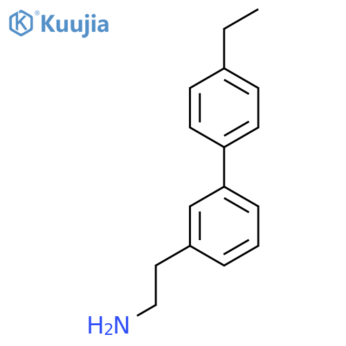 2-3-(4-ethylphenyl)phenylethan-1-amine structure