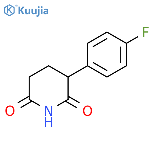 3-(4-Fluorophenyl)piperidine-2,6-dione structure