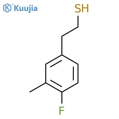 2-(4-fluoro-3-methylphenyl)ethane-1-thiol structure