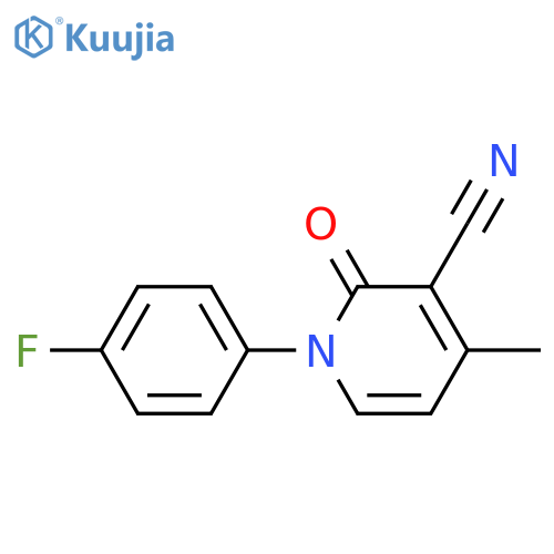 1-(4-Fluorophenyl)-4-methyl-2-oxo-1,2-dihydropyridine-3-carbonitrile structure