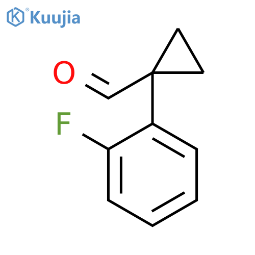1-(2-Fluorophenyl)cyclopropane-1-carbaldehyde structure